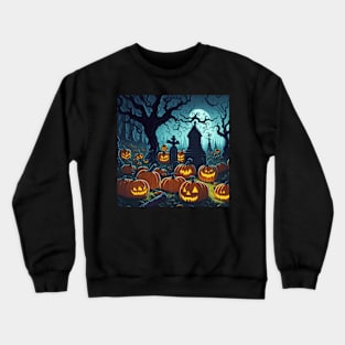 Pumpkin Cemetery Crewneck Sweatshirt